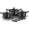 BERLINGER HAUS BerlingerHaus BH/6919 Metallic Line Carbon Edition Edénykészlet - Kovácsolt Alumínium, Sötét Szürke (BH-6919 Kinghoff)