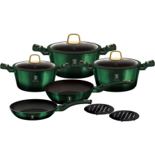 BERLINGER HAUS Bh-6065 10 Részes Edénykészlet, Emerald (BH-6065) edény