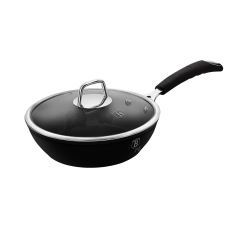 BERLINGER HAUS BH-6119 Mély serpenyő fedővel, 24 cm, Black Professional Line edény