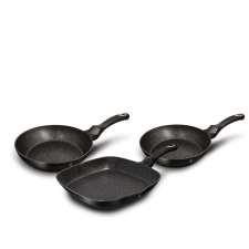 BERLINGER HAUS BH-6156 Black Rose Collection 3 részes serpenyőkészlet edény