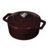 BERLINGER HAUS BH-6497 Metallic Burgundy Line Öntöttvas magas lábas fedővel 24cm