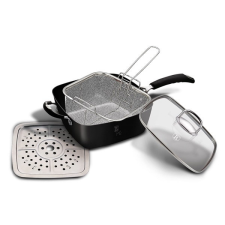 Berlinger Haus BH/6554 Black Professional Line 4 részes négyszögletű serpenyő szett edény