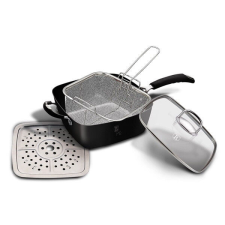 Berlinger Haus BH/6554 Black Professional Line 4 részes négyszögletű serpenyő szett edény