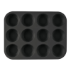 BERLINGER HAUS BH/7950 Muffin sütőforma 12 részes Matt Fekete