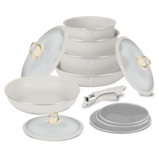 BERLINGER HAUS BH/8247 Alumínium Edénykészlet - Bézs (12 részes) edény