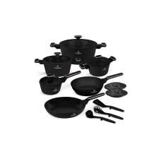 BERLINGER HAUS (BH-8363) Black Rose 15 részes edénykészlet edény