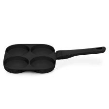 BERLINGER HAUS Black Rose Collection 4 lyukú hamburgersütő serpenyő tapadásmentes bevonattal edény