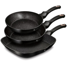 BERLINGER HAUS Black Rose Collection serpenyő készlet - 3 darab edény