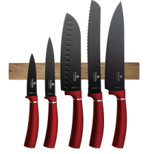 BERLINGER HAUS Burgundy Collection 6 részes késkészlet mágneses tartóval (BH/2886) (BH/2886) kés és bárd
