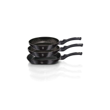 BERLINGER HAUS Carbon Pro Collection 3 részes serpenyőkészlet márvány bevonattal, metál külső bevonattal edény