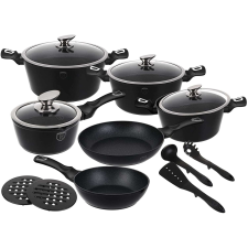 BERLINGER HAUS Márványozott kerámia készlet 15 darab Flameguard Line Berlinger Haus BH 1474N edény