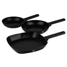 BERLINGER HAUS Matte Black Collection 3 részes Serpenyő szett edény