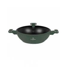 BERLINGER HAUS Matte Green Collection Wok fedővel 30 cm BH-8160 edény