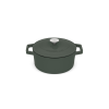 BERLINGER HAUS Matte Green Öntöttvas lábas fedővel 24 cm-es (BH-6544)