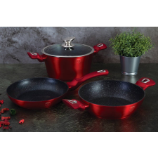 Berlinger Haus Metallic Line Burgundy 6 részes edénykészlet (BH-7046) edény