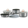BERLINGER HAUS Moonlight Collection 9 részes edénykészlet titán bevonattal