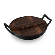 BERLINGER HAUS Öntöttvas wok fa fedővel 30 cm Strong Mold edény
