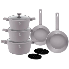 BERLINGER HAUS Taupe Collection Titán bevonatos edénykészlet, 10 db edény