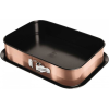 BERLINGER HAUS Tortaforma Csatos 39*27 cm Szögletes Metallic Line Rose Gold Edition BH/6474SW (BH-6474)