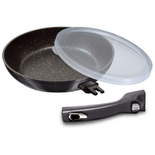 Berlingerhaus Carbon PRO Line Serpenyő levehető nyéllel + fedő, 28 cm (BH-6913) edény