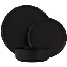 Berlingerhaus Matte Black Collection tányérkészlet - 18 db (BH-10009) tányér és evőeszköz