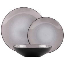Berlingerhaus Taupe Collection Fényes étkészlet, 18 db tányér és evőeszköz