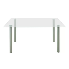  Berna 140 cm szögletes üveg étkezőasztal bútor