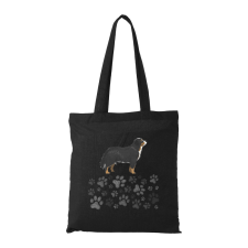  Berni pásztor - Bevásárló táska Fekete egyedi ajándék