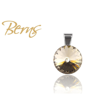 Berns Fémmedál homok színű Berns eredeti európai® kristállyal medál