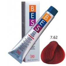 BES HI-FI hajfesték 7.62 hamvas szőkés vörös 100ml hajfesték, színező