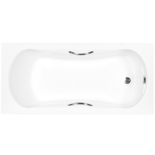Besco ARIA PLUS egyenes akril kád, Standard kádkapaszkodókkal, 150x70 cm, 0045 kád, zuhanykabin
