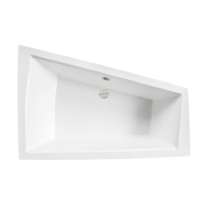  Besco INTIMA duo slim kád 180x125 asszimetrikus jobbos kád kád, zuhanykabin