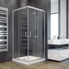 Besco MODERN 185 szögletes zuhanykabin 90x90x185 cm (MK-90-185-C) kád, zuhanykabin