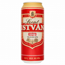 BEST BRANDS HUNGÁRIA KFT. Coop Szent István világos sör 4% 0,5 l sör