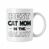  Best cat mom in the galaxy - Fehér Bögre