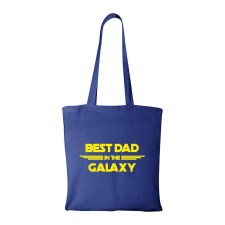 Best dad in the galaxy - Bevásárló táska kék ajándéktárgy