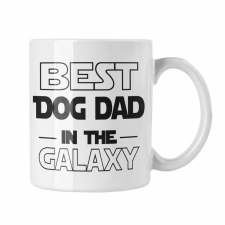  Best dog dad in the galaxy - Fehér Bögre bögrék, csészék