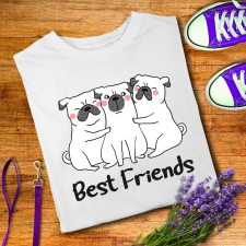 Best friends férfi póló ajándéktárgy
