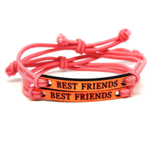  Best Friends (Legjobb Barátok) páros szövet karkötő, mályva karkötő
