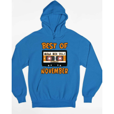 Best of november kapucnis pulóver - egyedi mintás, 4 színben, 5 méretben női pulóver, kardigán