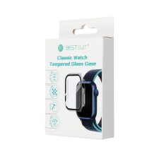 Bestsuit Apple Watch Ultra/Ultra2 49mm okosóra védő tok, műanyag tok, 360 fokos védelem, fekete, matt, Bestsuit okosóra kellék