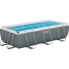 Bestway acélvázas medenceszett Steel Pro Max Frame 404x201x100 cm téglalap szür medence