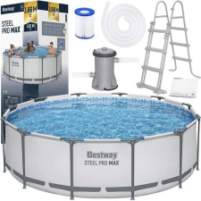 Bestway Bestway fémvázas kerti medence szett 366×100 cm, szűrőszivattyúval, létrával medence