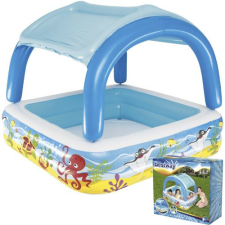 Bestway felfújható medence tetővel, 140x140x114 cm medence