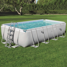 Bestway Flowclear 58331 4 fokos medencelétra 122 cm medence kiegészítő