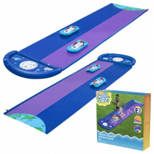 Bestway H2OGO dupla csúszószőnyeg, 2 felfújható csúszóval, szökőkúttal, 488 cm, 52642 strandjáték