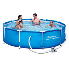 Bestway MAUI Fémvázas kerti medence vízforgatóval, 305 x 76 cm medence