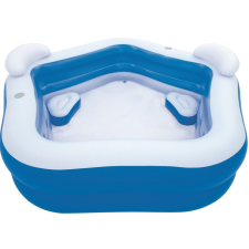 Bestway Medence felfújható 2 fejtámlával és pohártartóval 213x207x69cm medence