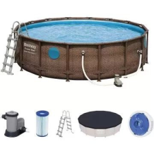Bestway : Power Steel Swim Vista fémvázas medence szett - 549 x 122 cm 56977 medence