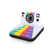 Bestway : Szivárványos polaroid fényképezőgép gumimatrac 127x102cm fényképező